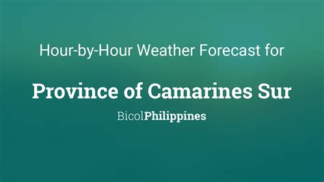 Naga, Province of Camarines Sur, PH – Hourly Weather Forecast.